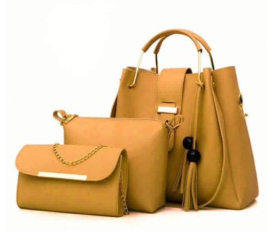 Rexin Material hand bag (Alexa 3 pcs set hand bag)