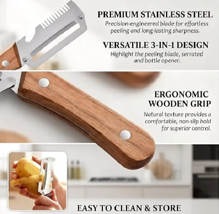 3 in 1 Multi-Function Peeler Knife for Fruits & Vegetables