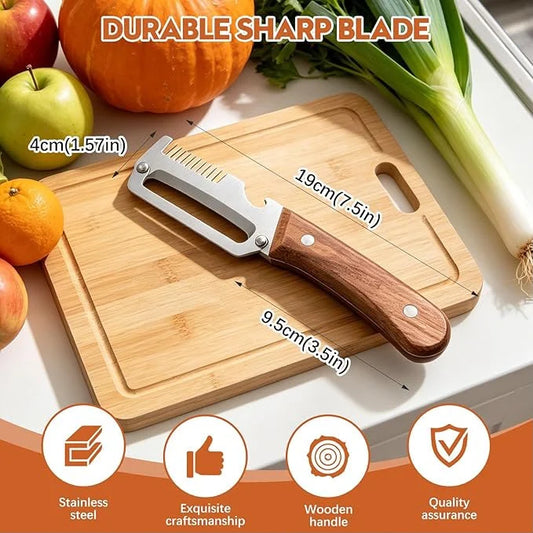 3 in 1 Multi-Function Peeler Knife for Fruits & Vegetables