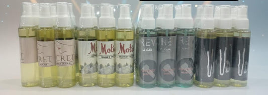 Body mist in different fragrances