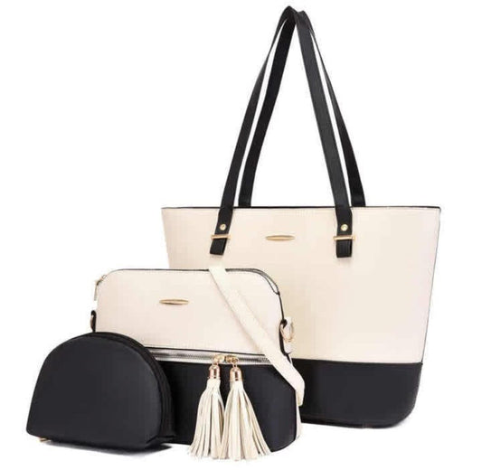 Rexin Material hand bag Grace (3 pcs hand bag)