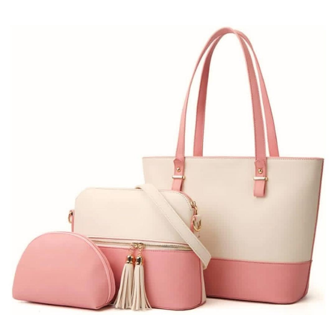 Rexin Material hand bag Grace (3 pcs hand bag)