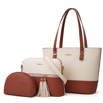 Rexin Material hand bag Grace (3 pcs hand bag)