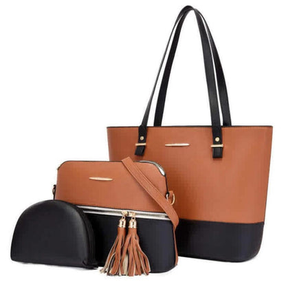 Rexin Material hand bag Grace (3 pcs hand bag)
