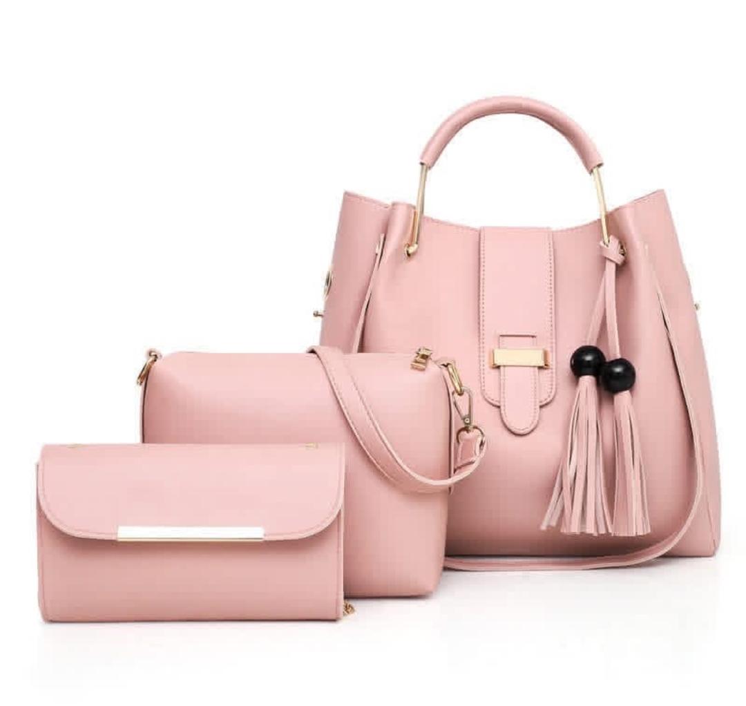Rexin Material hand bag (Alexa 3 pcs set hand bag)