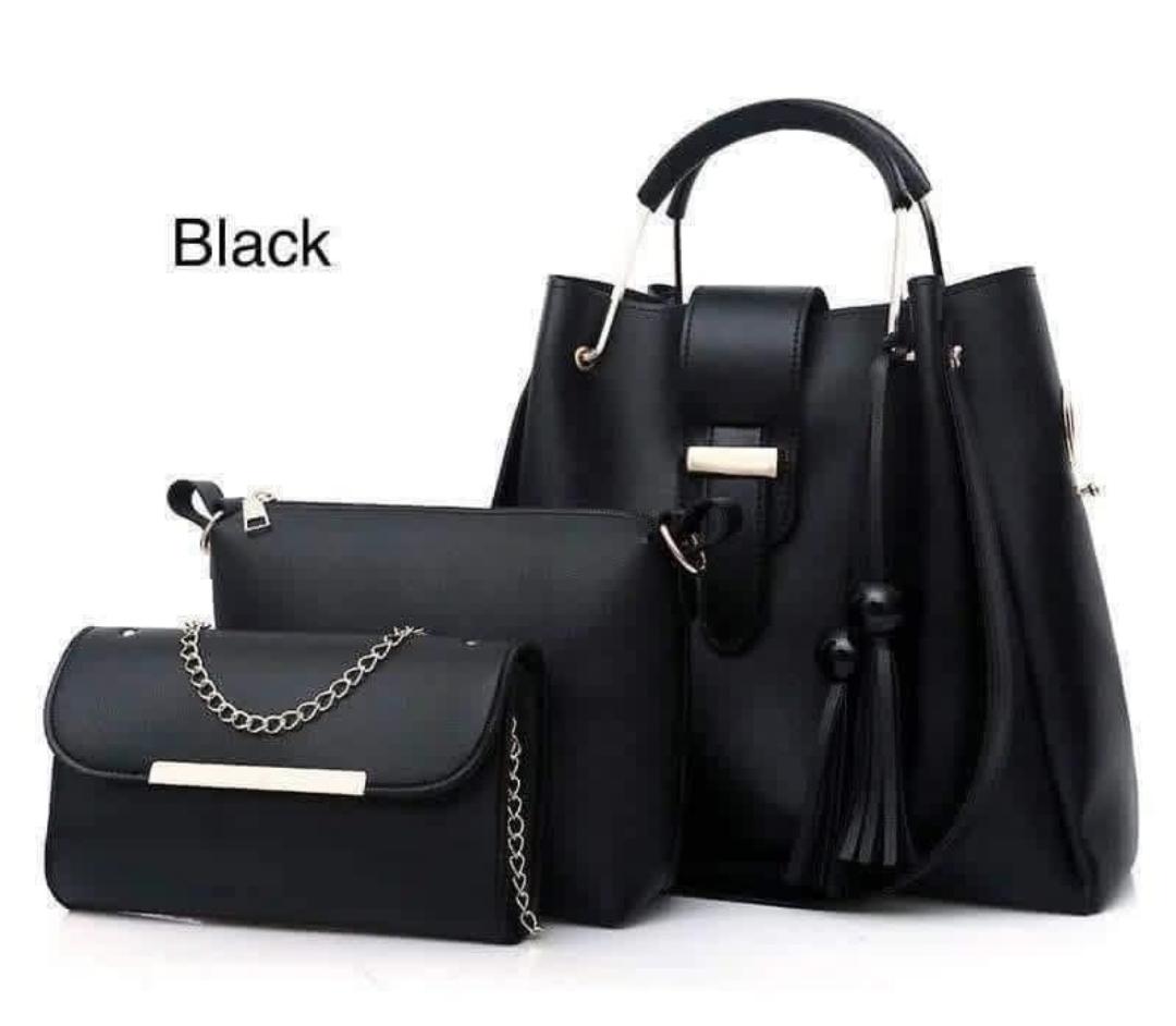 Rexin Material hand bag (Alexa 3 pcs set hand bag)