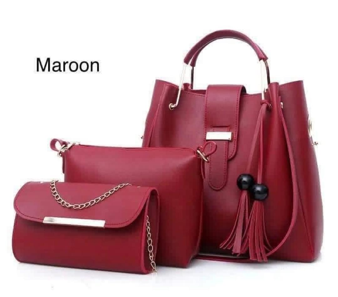 Rexin Material hand bag (Alexa 3 pcs set hand bag)
