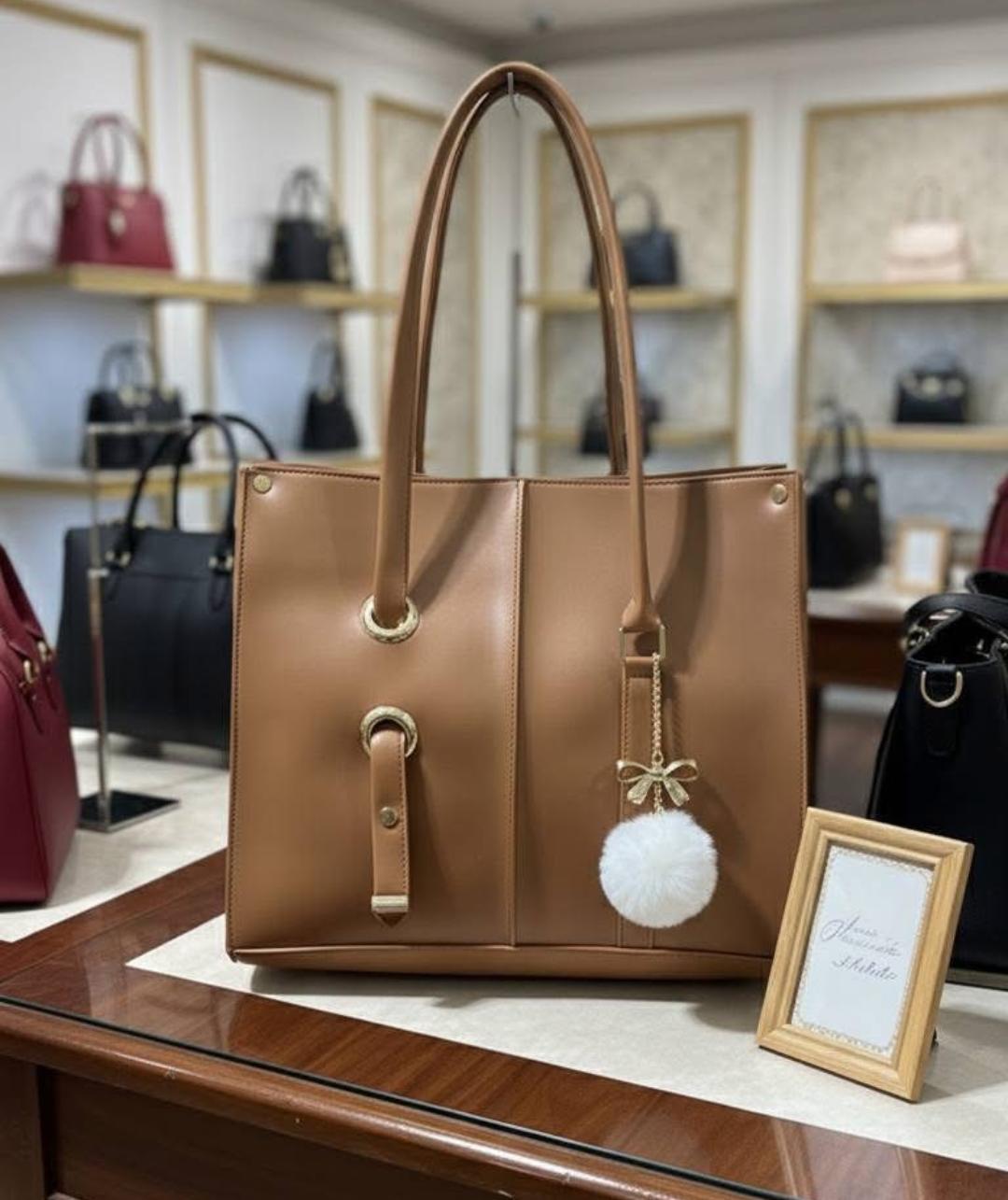 Rexin Material hand bag (Queen tote hand bag)