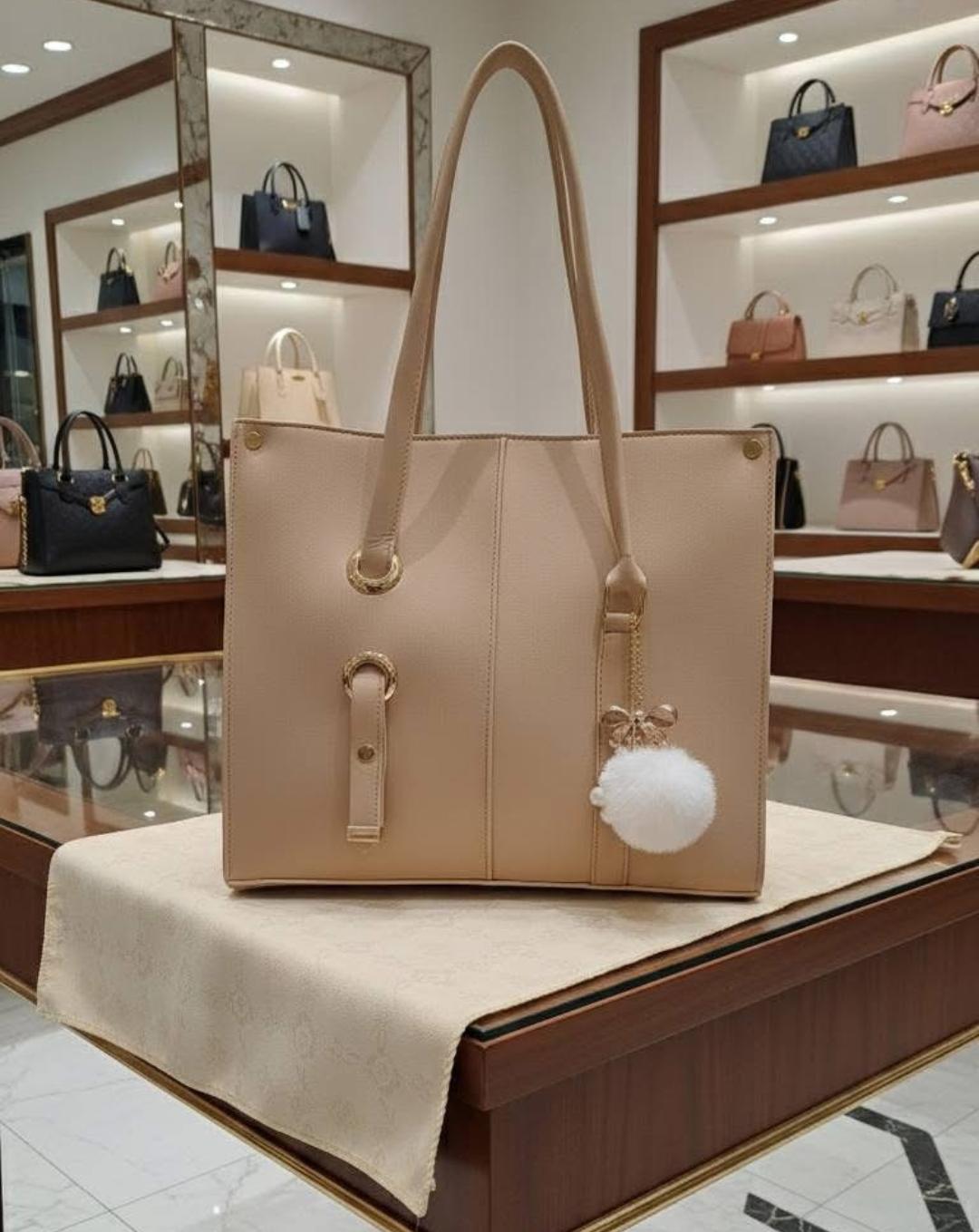 Rexin Material hand bag (Queen tote hand bag)