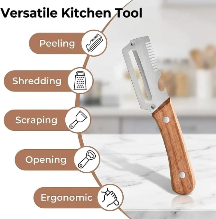 3 in 1 Multi-Function Peeler Knife for Fruits & Vegetables