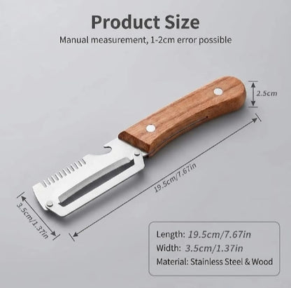 3 in 1 Multi-Function Peeler Knife for Fruits & Vegetables