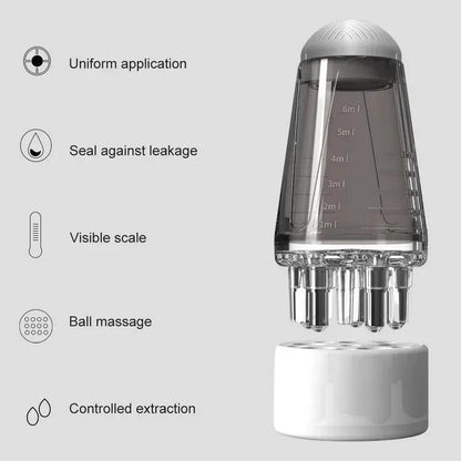 2 in 1 scalp root hair oil applicator comb