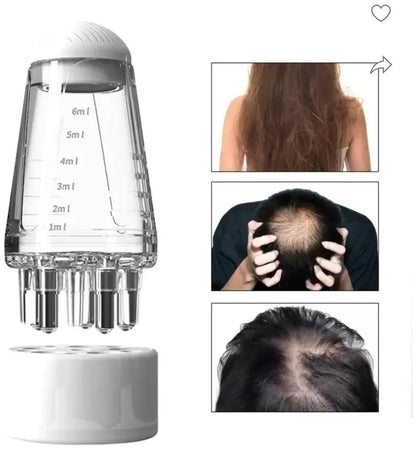 2 in 1 scalp root hair oil applicator comb